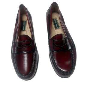 Cole Haan Pinch Penny Loafers Slip On Mens Size 10.5 D Dark Burgundy Brown